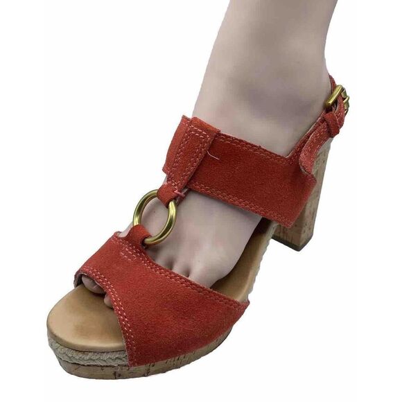 Coach Valeann Womens Tulip Platform Suede Sandal Size 8B - Picture 4 of 15